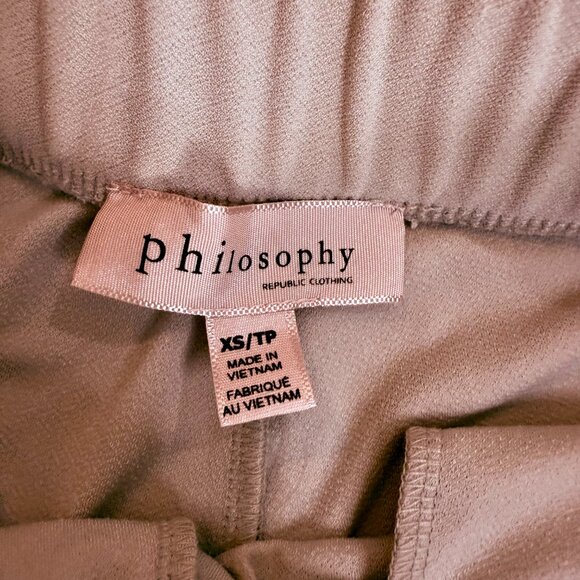 Philosophy Pull-On Wide Leg Pants – Taupe, Size XS (NWT) - Picture 4 of 11